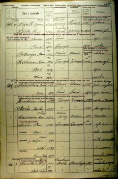 Tarnopol Census Sample Page - click to expand