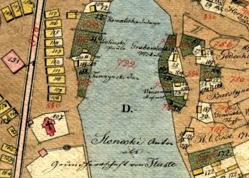 ca. 1826 cadastral sketch of Tłuste